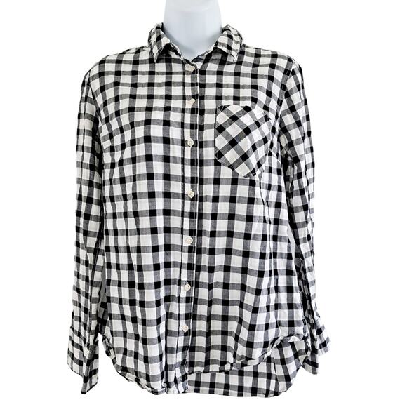 Merona Button Up Long Sleeve Checkered Shirt - Picture 1 of 7